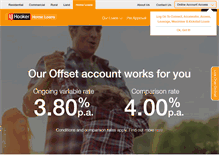 Tablet Screenshot of ljhookerhomeloans.com.au